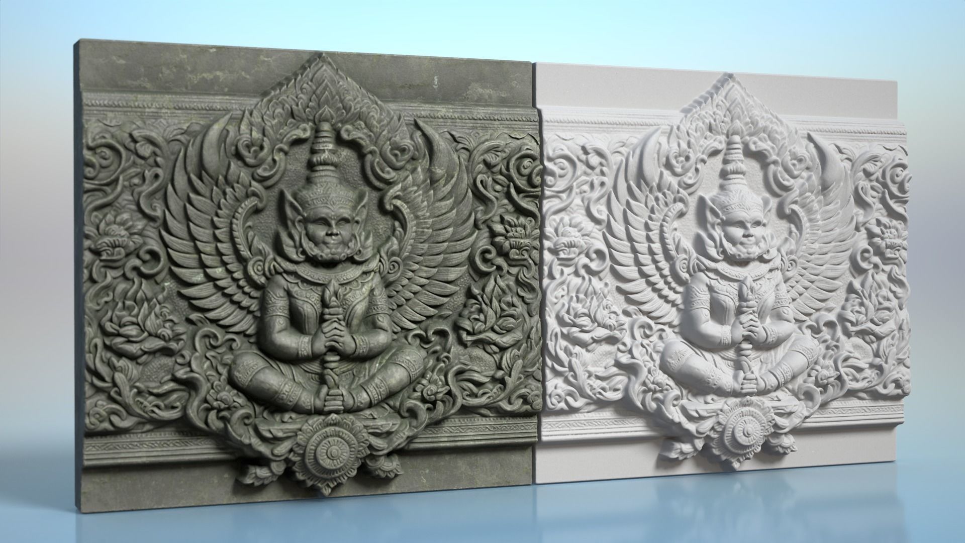 High poly Khmer Walls - 240427 3D model_15