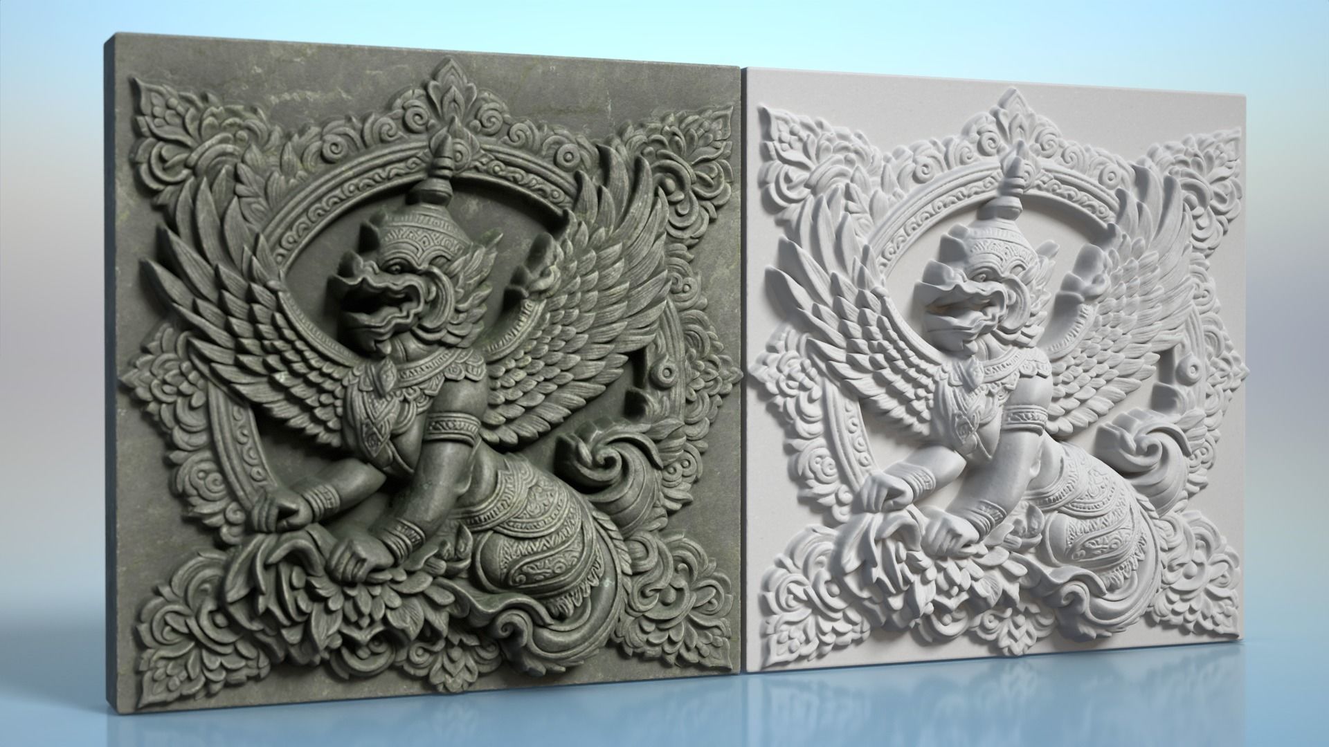 High poly Khmer Walls - 240427 3D model_11