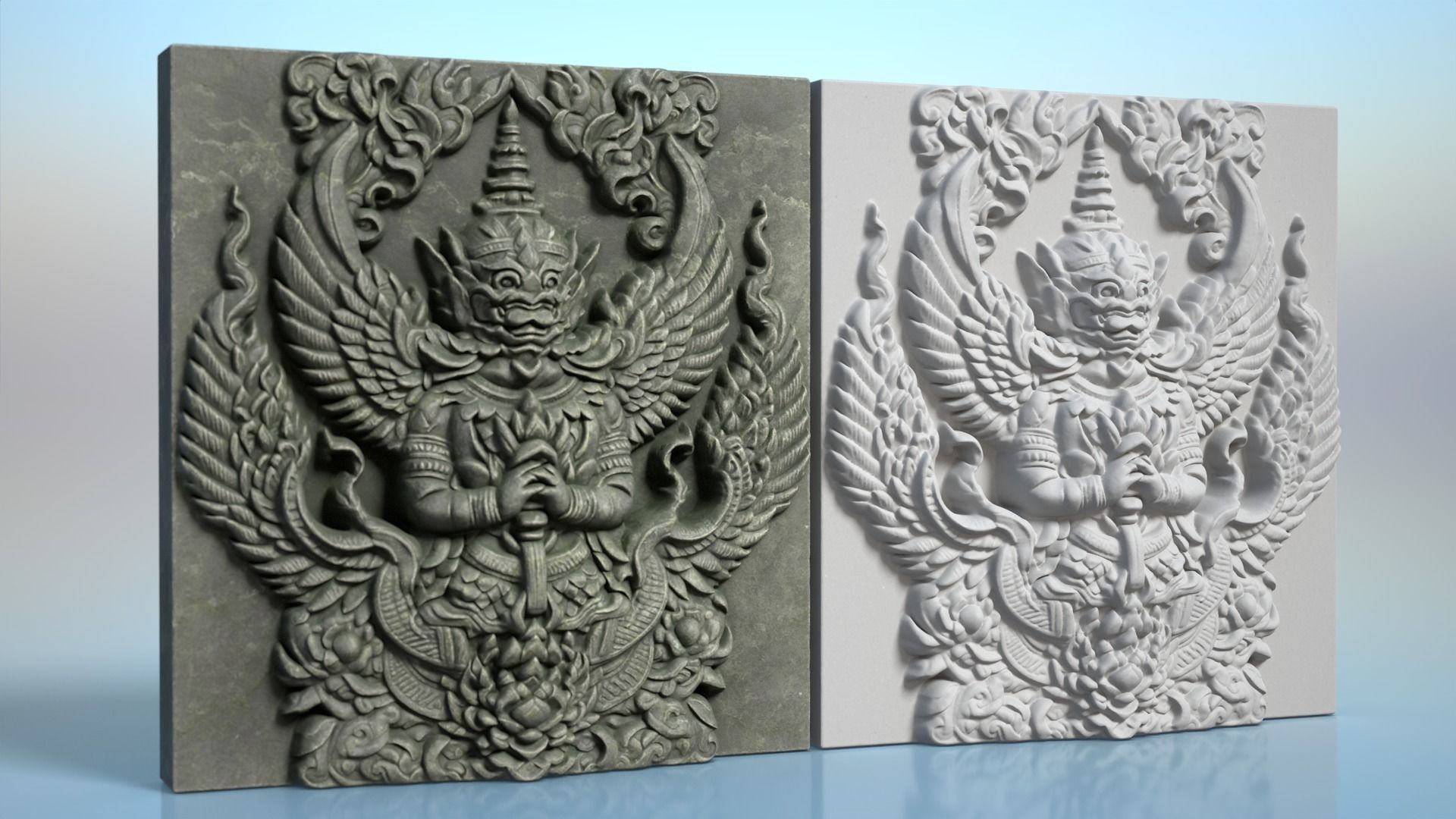 High poly Khmer Walls - 240427 3D model_8