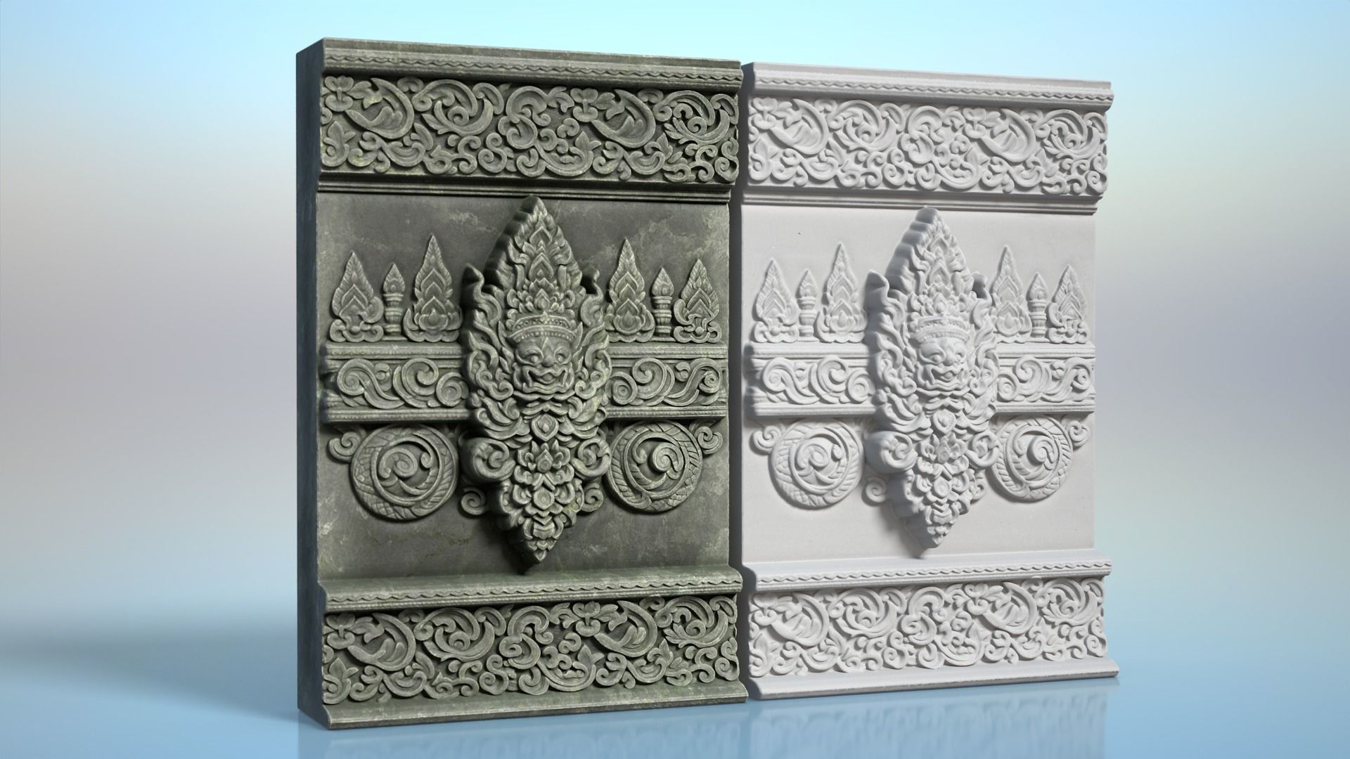 High poly Khmer Walls - 240427 3D model_3