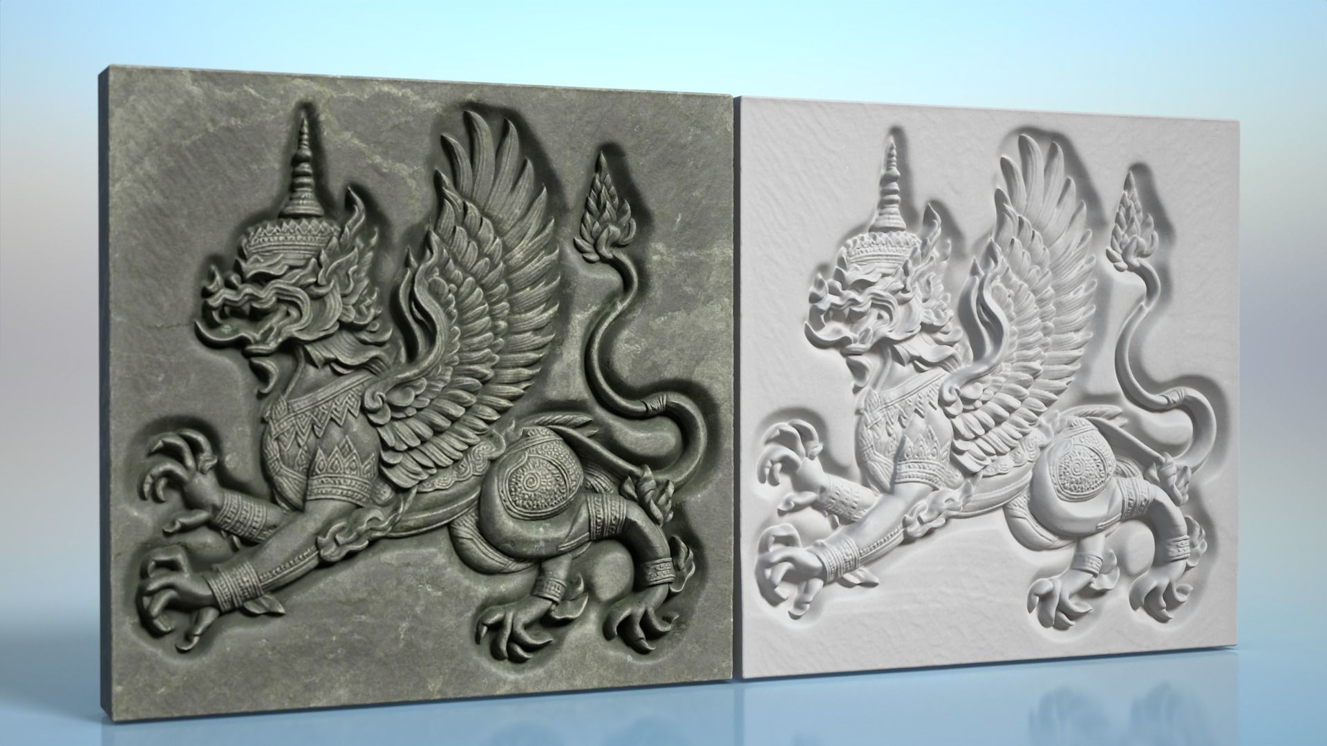 High poly Khmer Walls - 240427 3D model_21