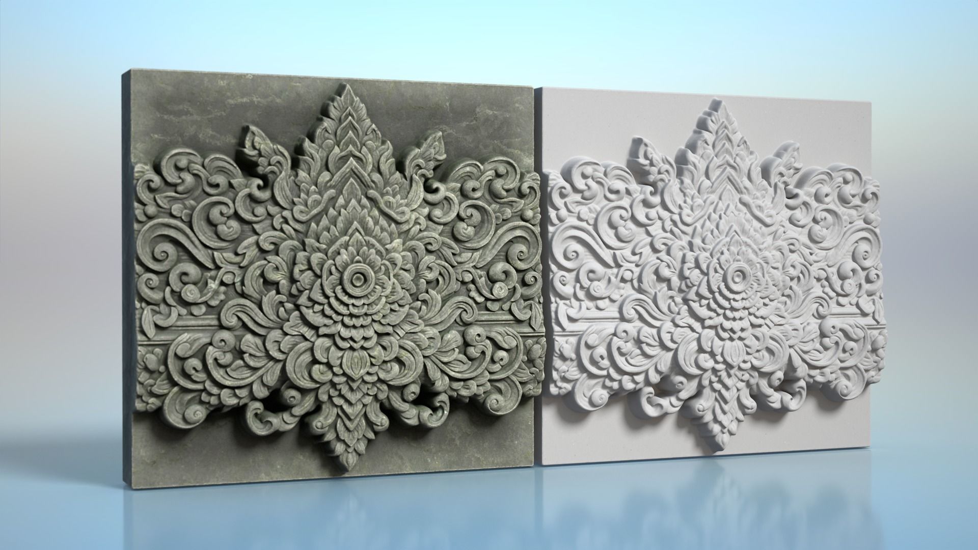 High poly Khmer Walls - 240427 3D model_4