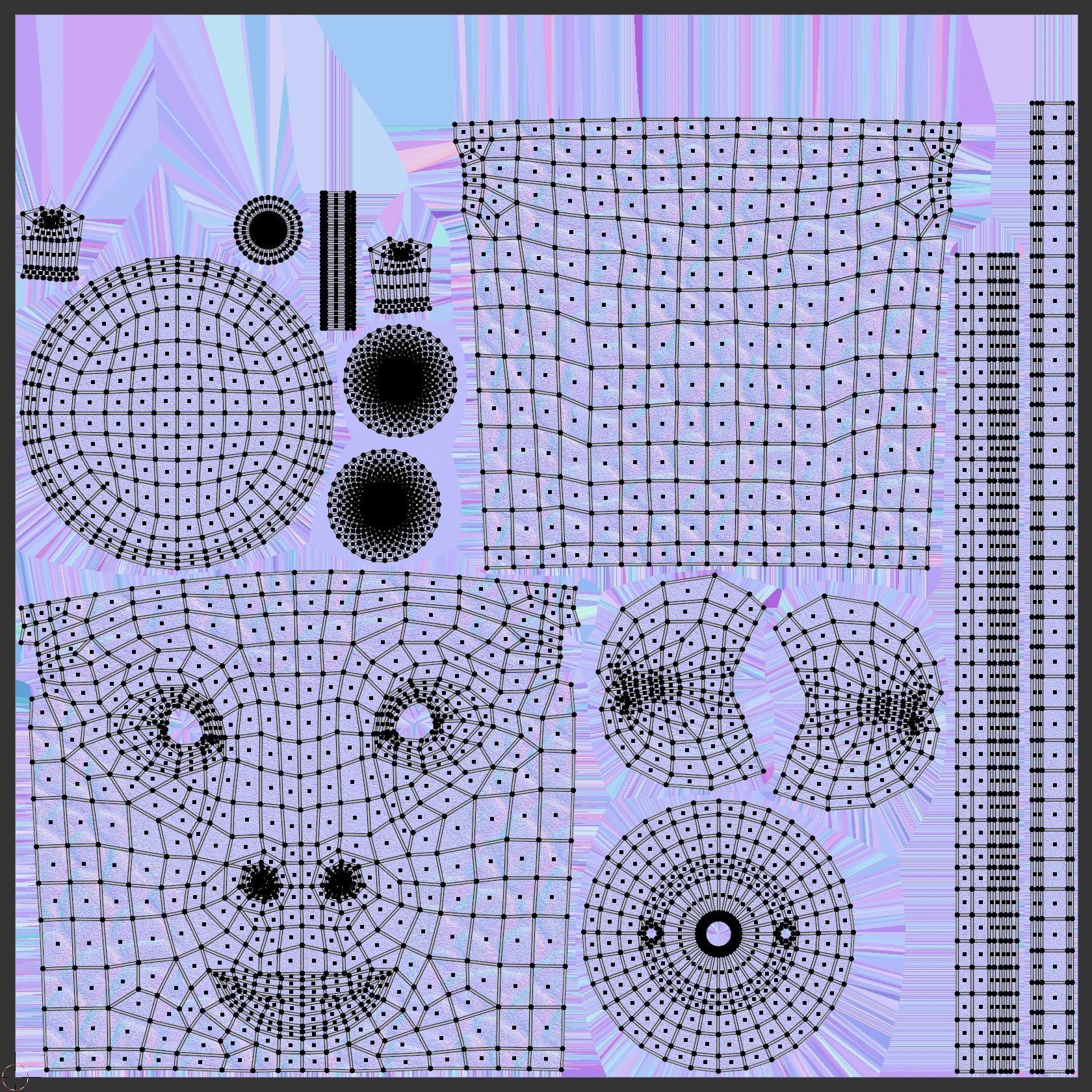 Recycle bin designed to resemble a giraffe head 3D model_22