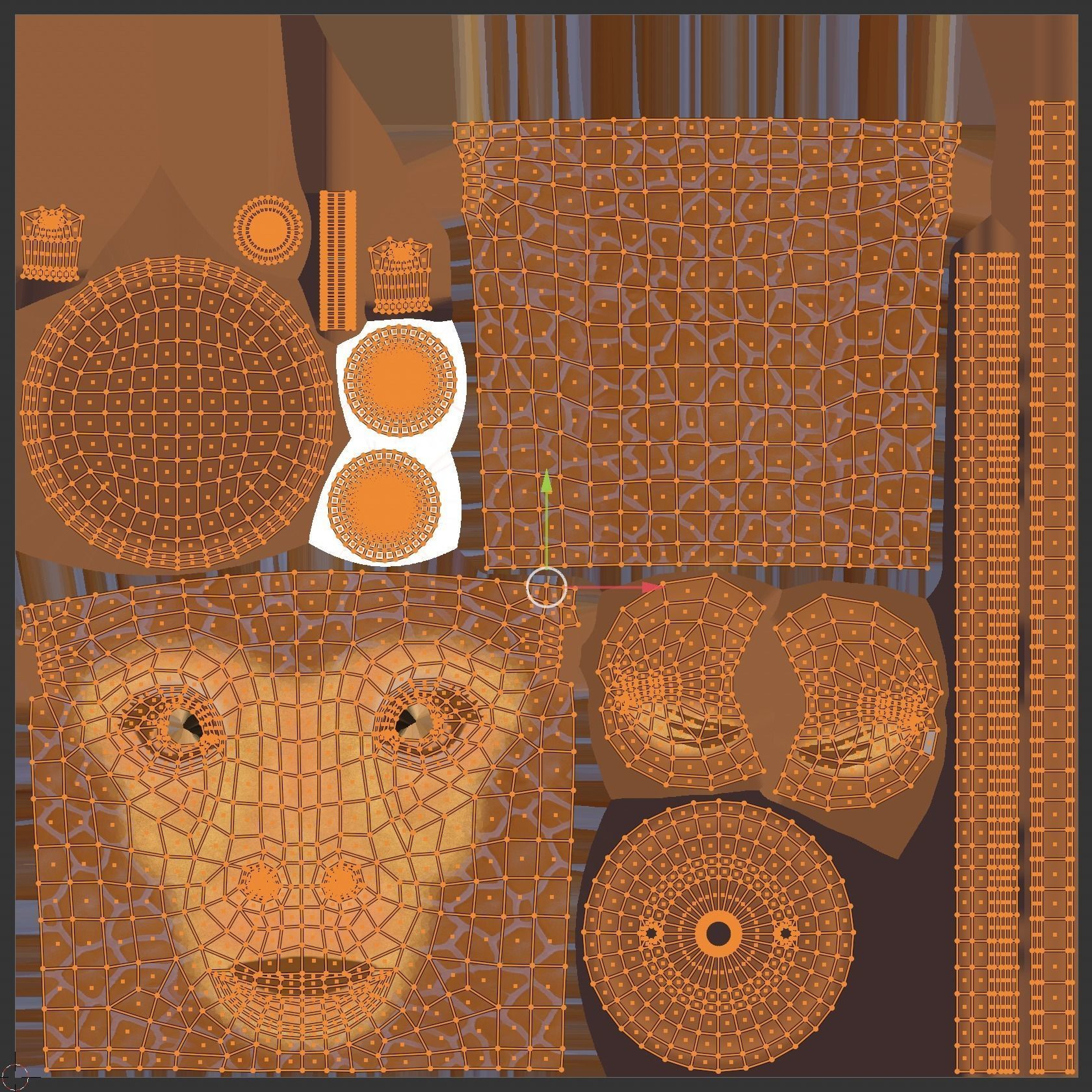 Recycle bin designed to resemble a giraffe head 3D model_21