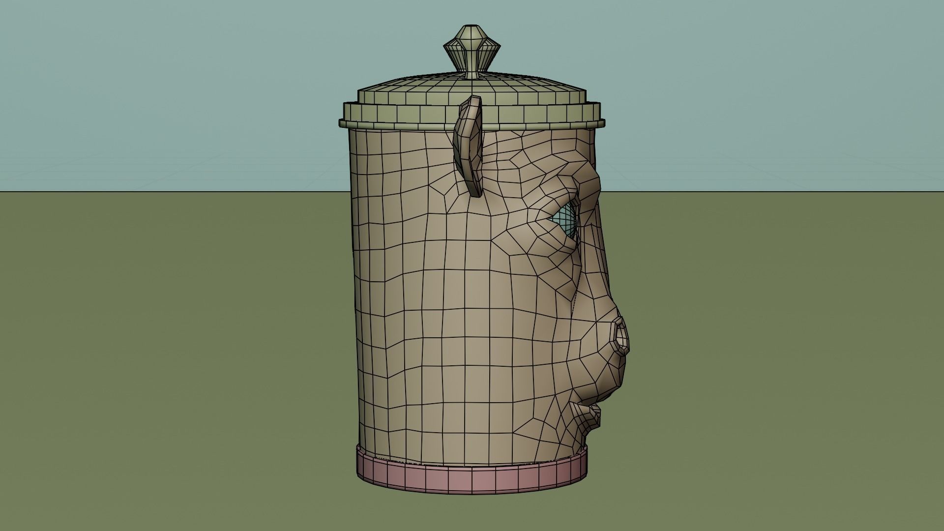 Recycle bin designed to resemble a giraffe head 3D model_19