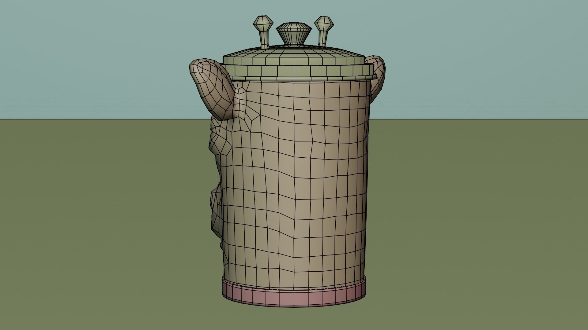 Recycle bin designed to resemble a giraffe head 3D model_16