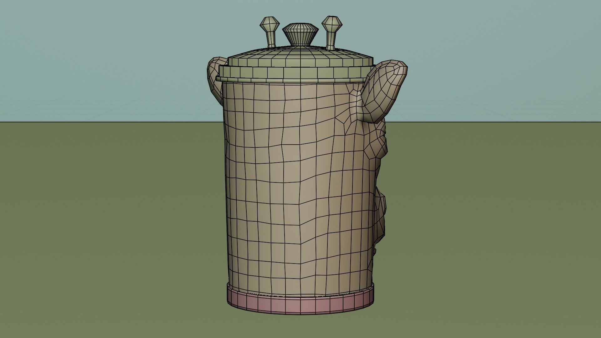 Recycle bin designed to resemble a giraffe head 3D model_18