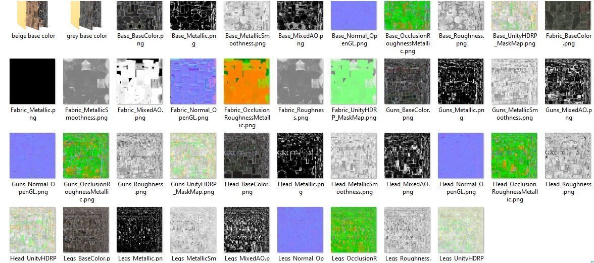 Animated sci-fi military mech Low-poly 3D model_40