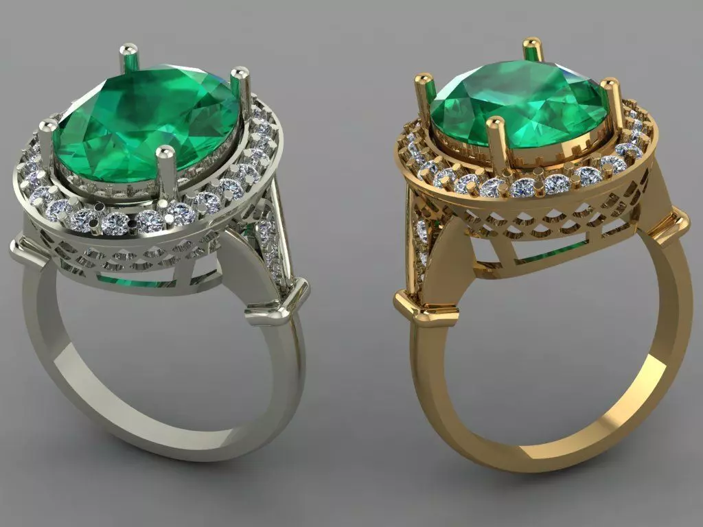 Gold Ring 3D print model_0