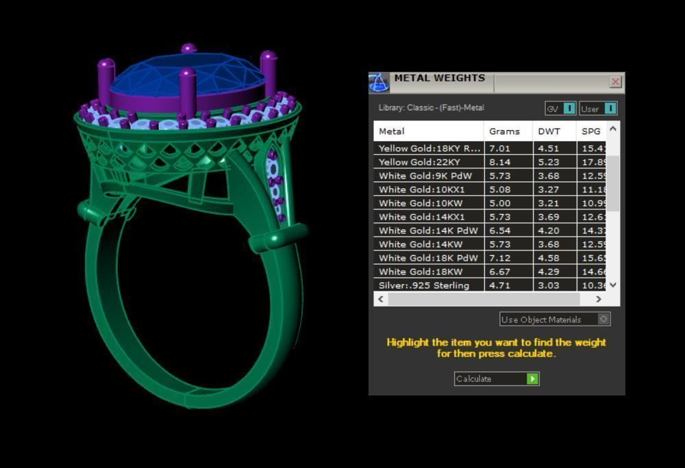 Gold Ring 3D print model_6