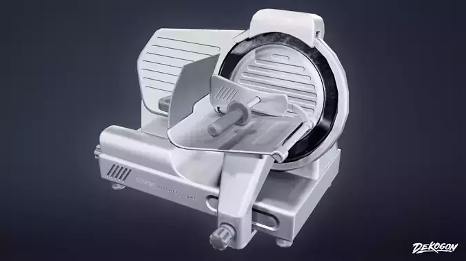 KITCHEN - Meat Slicer 01 - LOW POLY