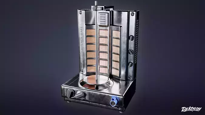 KITCHEN - Meat Spinner 01 - LOW POLY