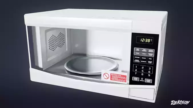 KITCHEN - Microwave 01 - LOW POLY