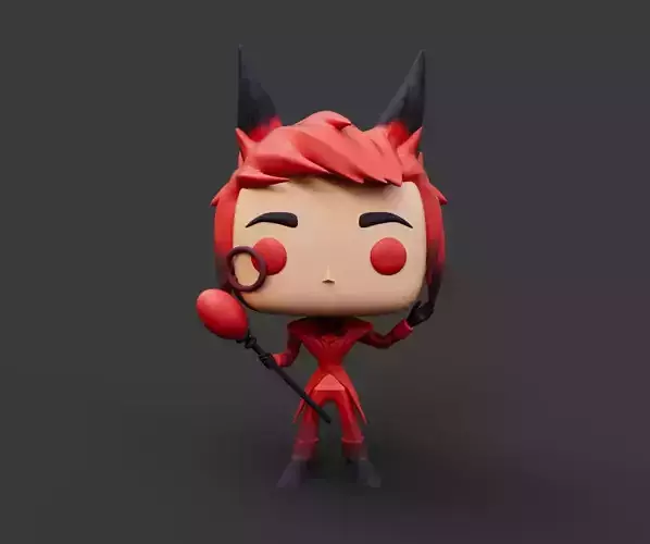 Alastor - Hazbin Hotel - Custom Funko 3D print model