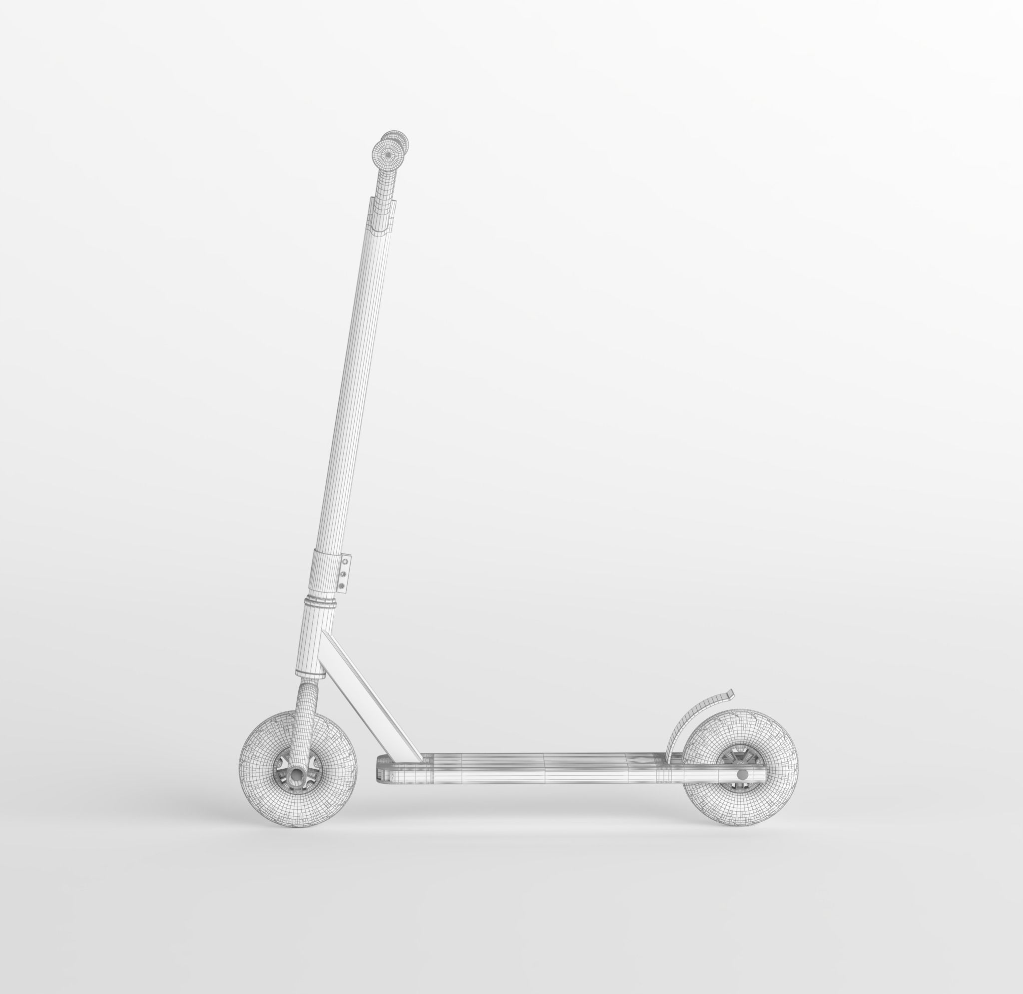 Scooter Low-poly 3D model_18