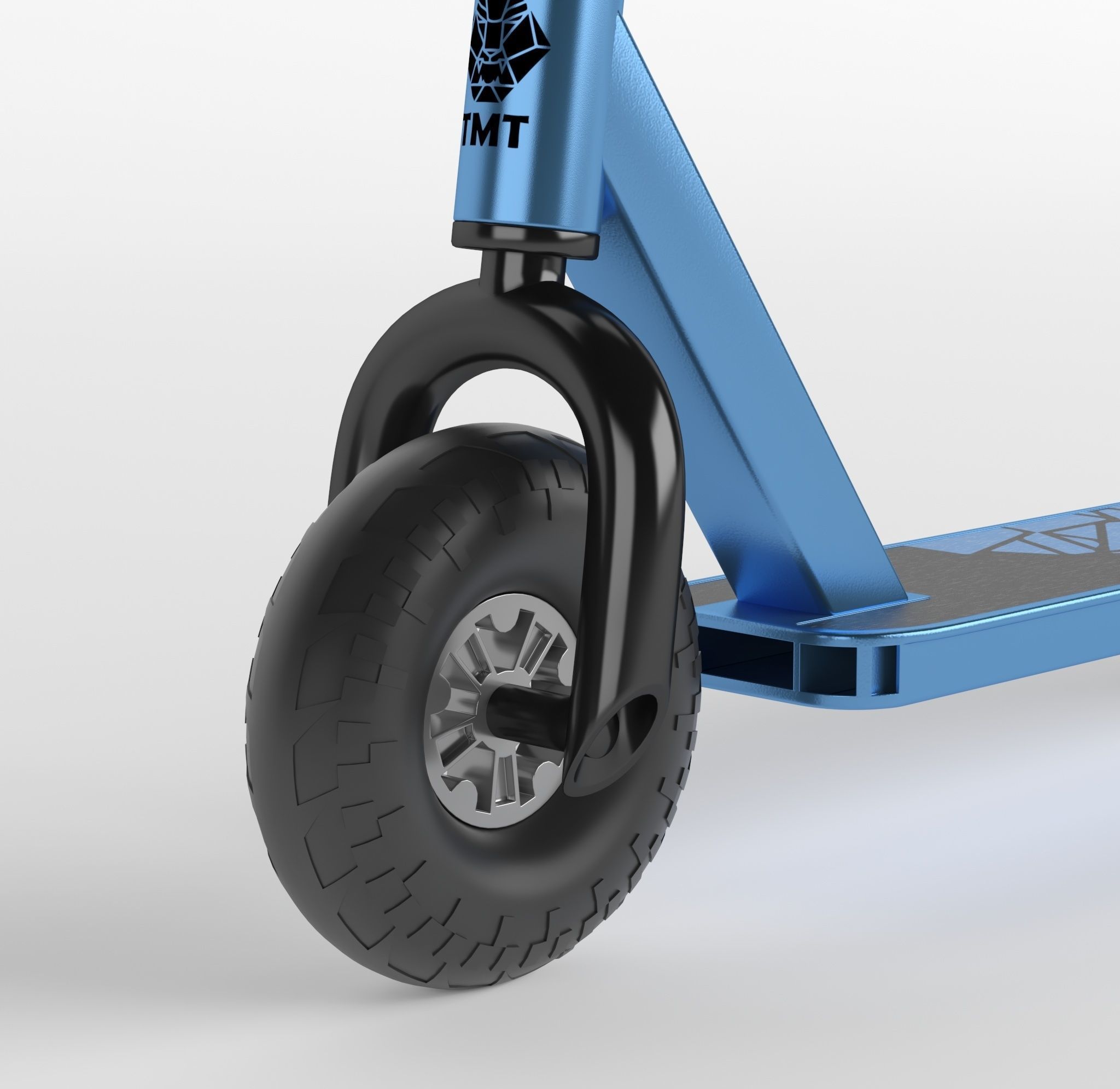 Scooter Low-poly 3D model_11