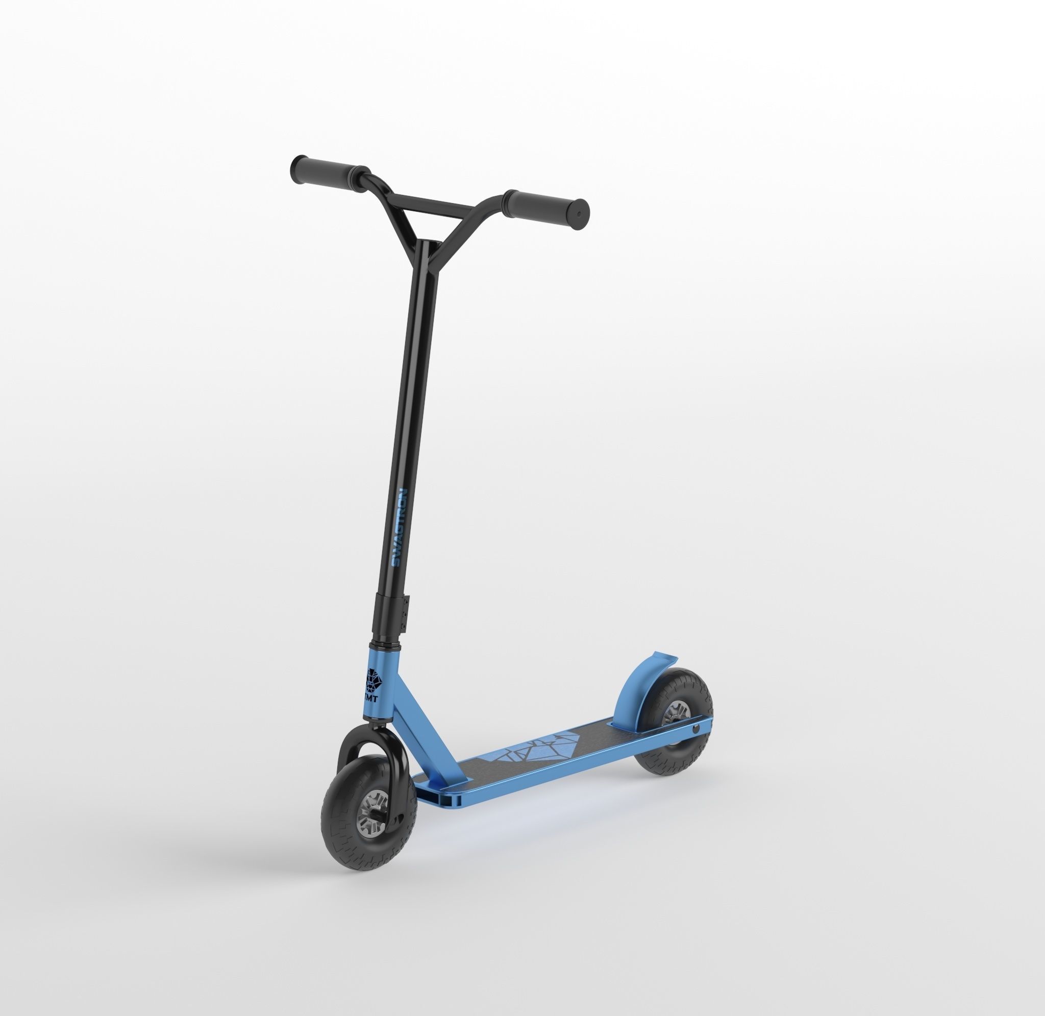 Scooter Low-poly 3D model_7