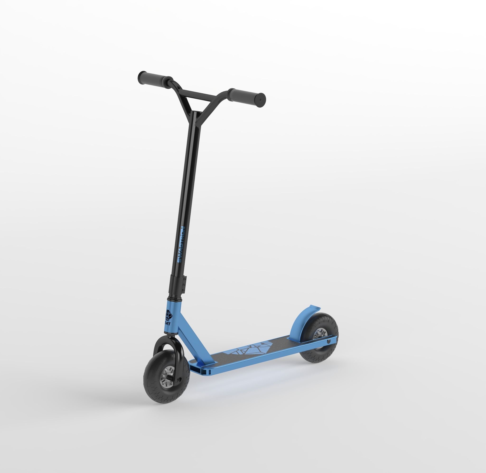 Scooter Low-poly 3D model_5