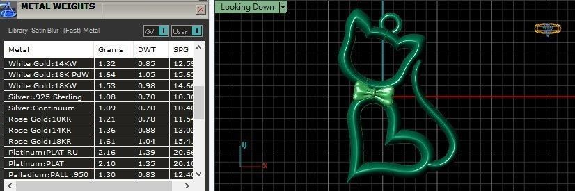 minimal cat pendant 116-MW 3D print model_12