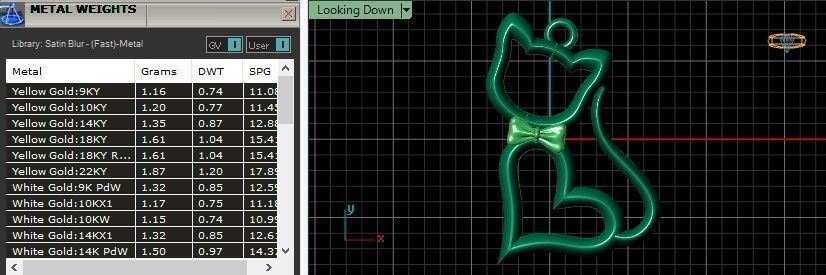 minimal cat pendant 116-MW 3D print model_11