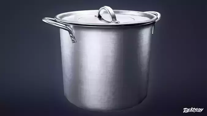 KITCHEN - Pots 01 - LOW POLY