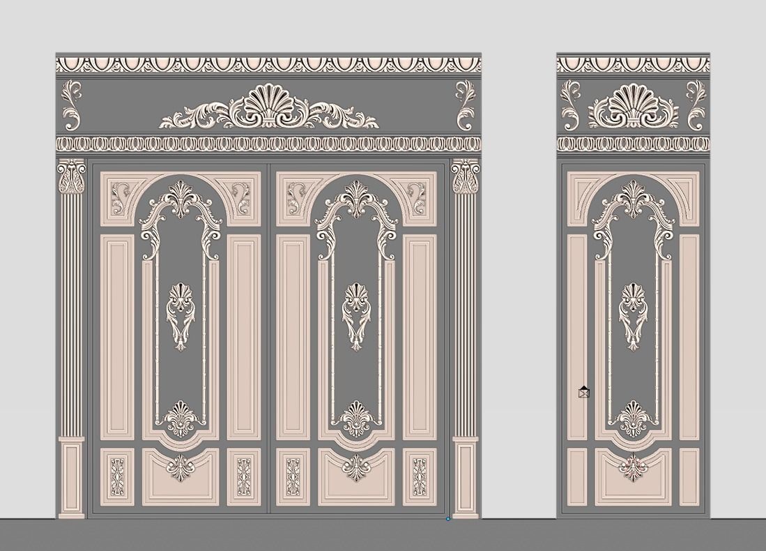 Gate rg13 Low-poly 3D model_6