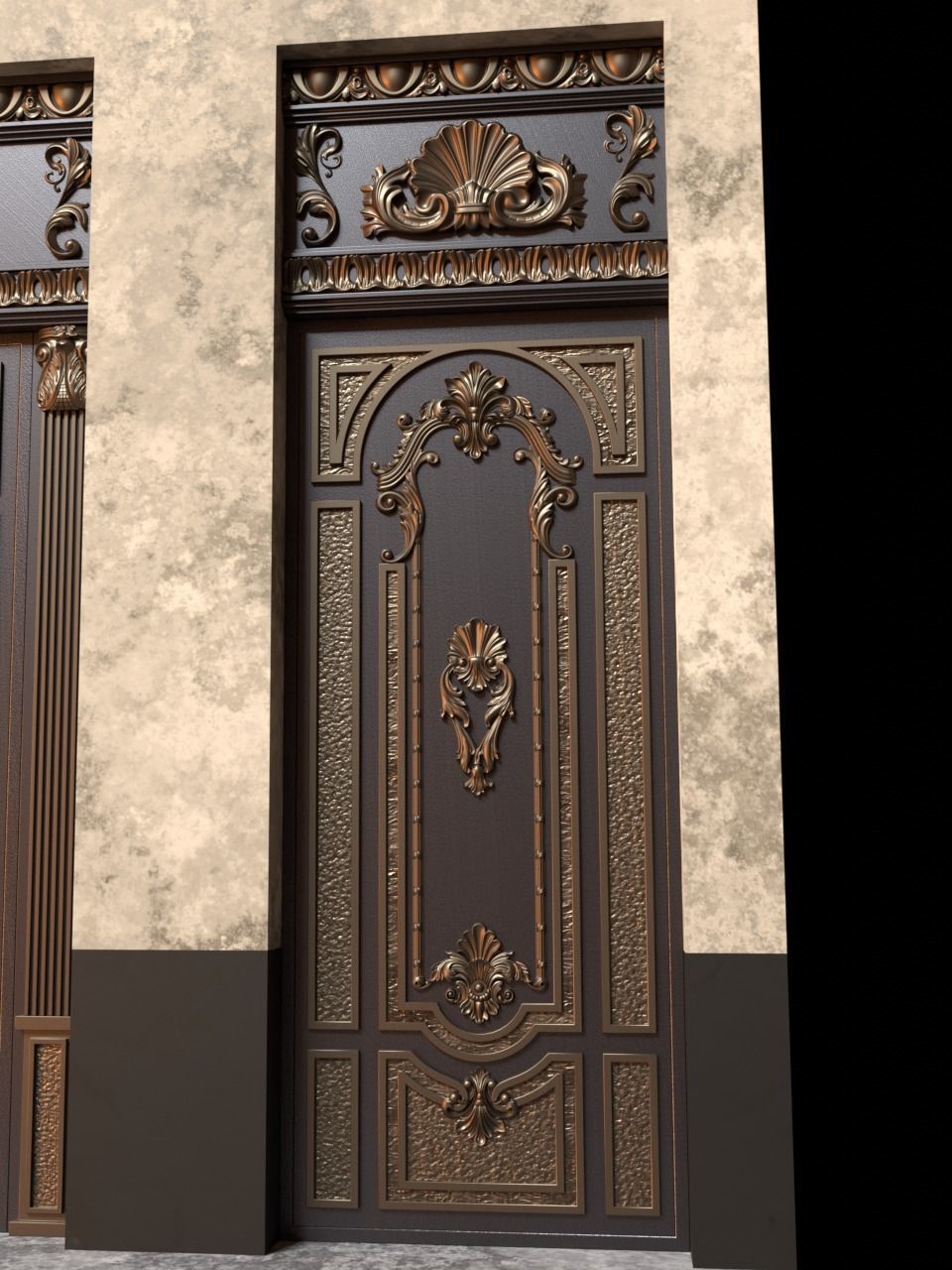 Gate rg13 Low-poly 3D model_2