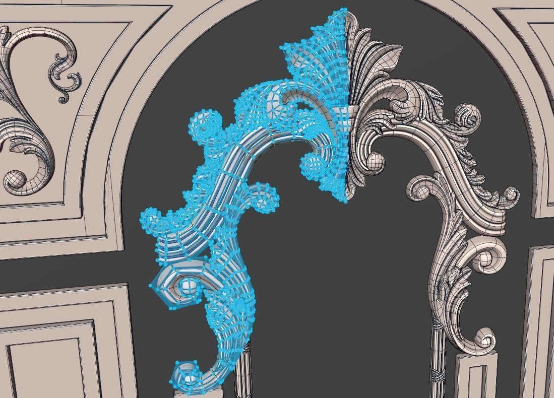 Gate rg13 Low-poly 3D model_8