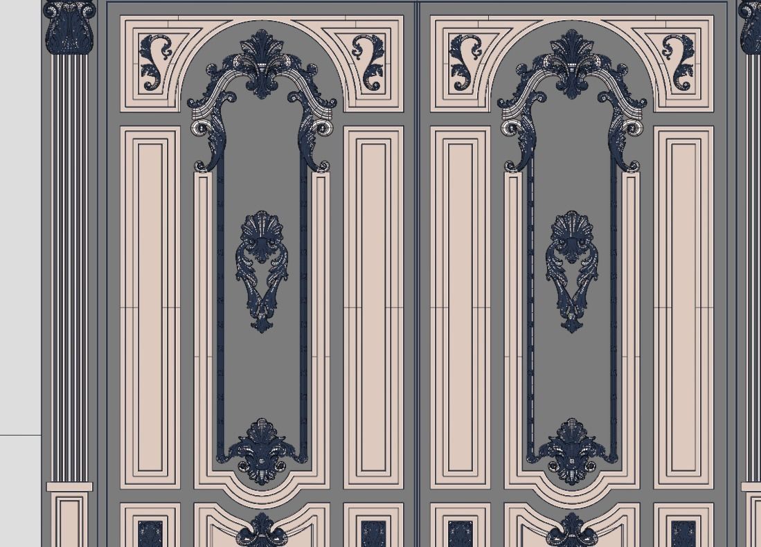 Gate rg13 Low-poly 3D model_7