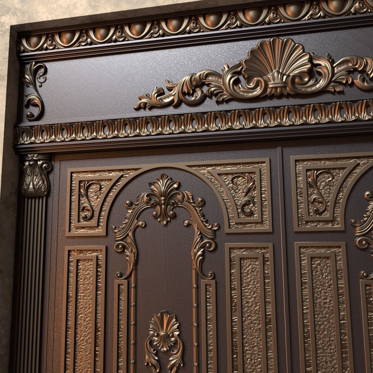 Gate rg13 Low-poly 3D model_3