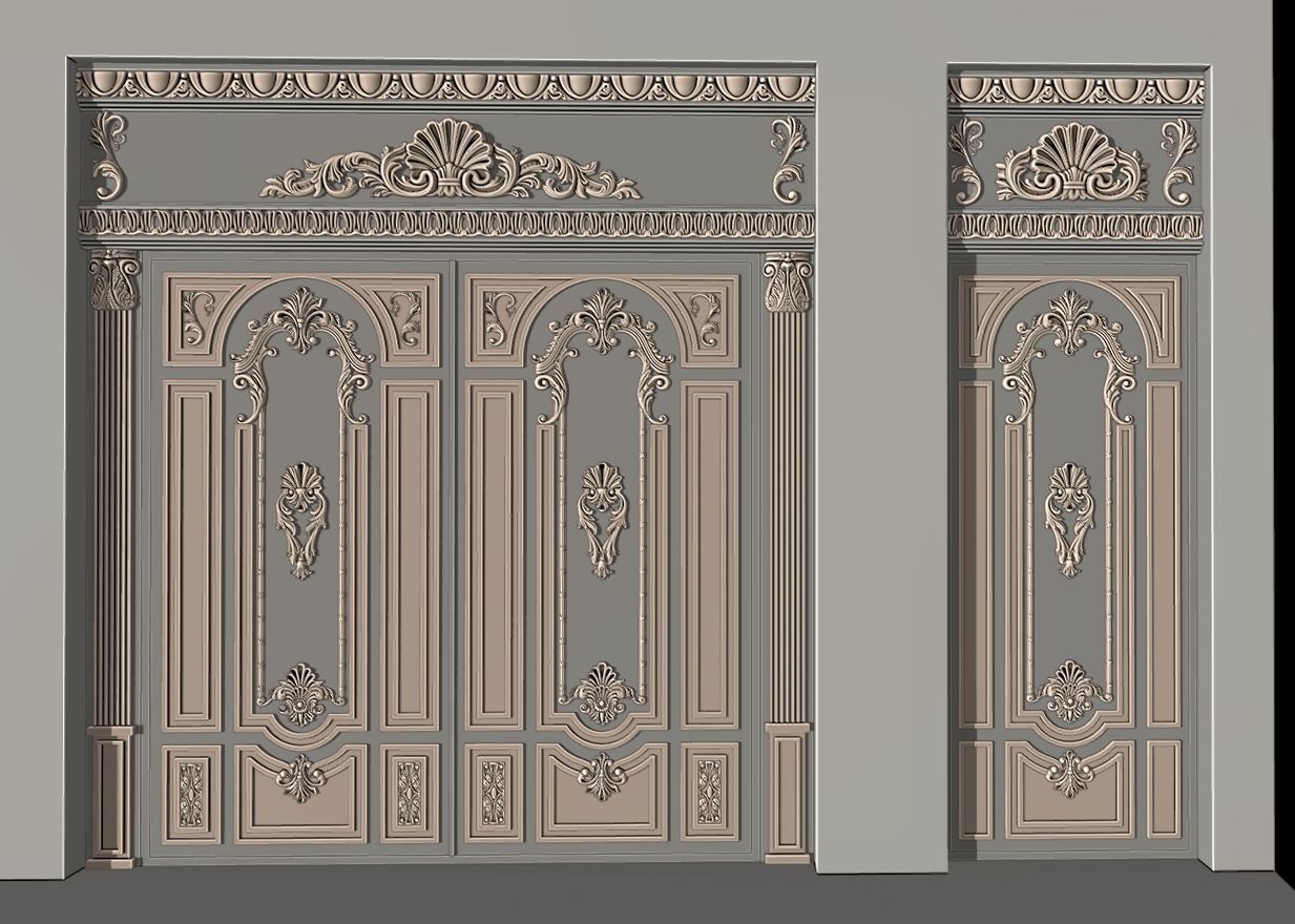 Gate rg13 Low-poly 3D model_5