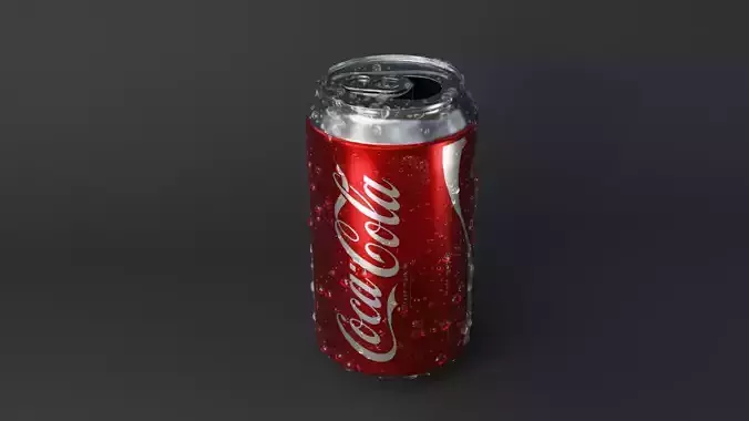 Scratched Soda coke can 