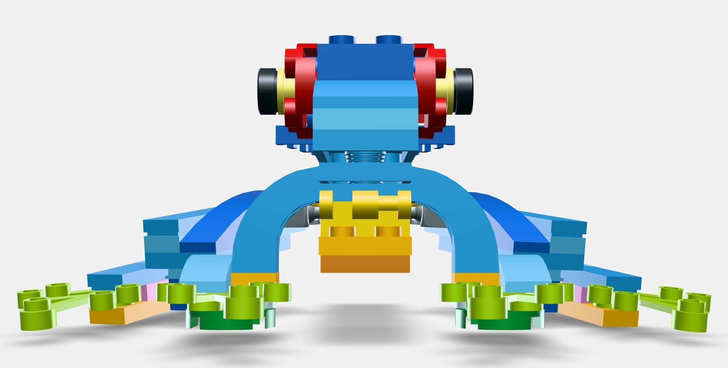 LEGO Creator 3in1 Exotic Parrot 31136 Low-poly 3D model_11