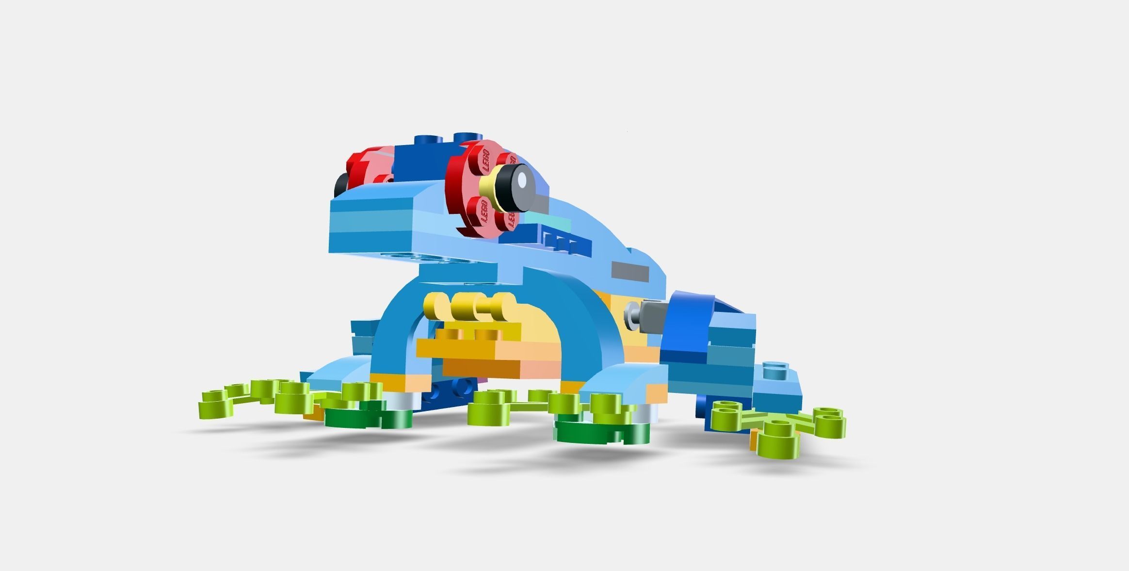 LEGO Creator 3in1 Exotic Parrot 31136 Low-poly 3D model_13