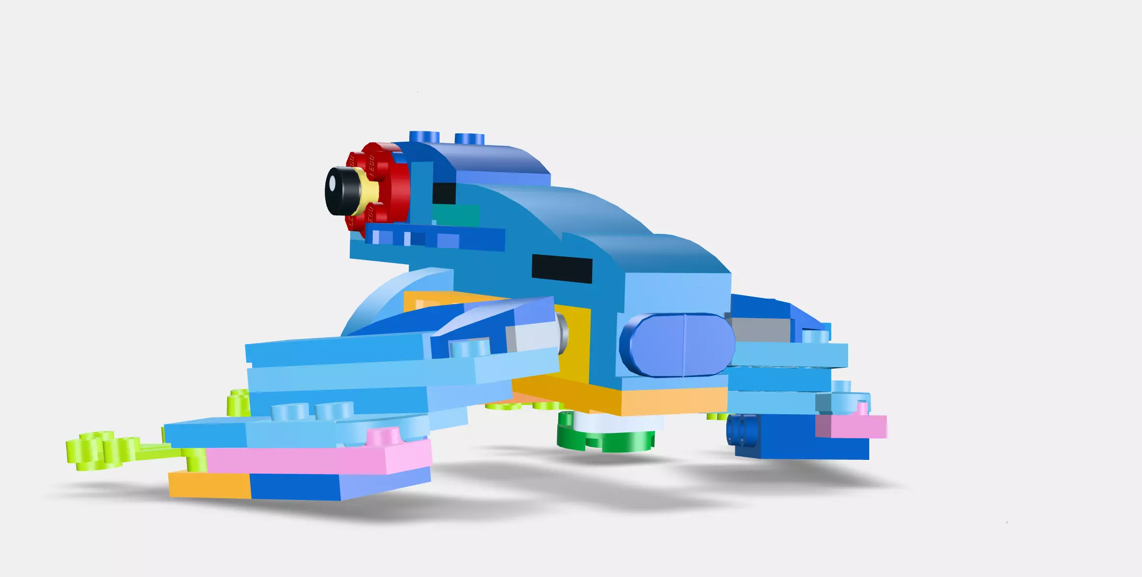 LEGO Creator 3in1 Exotic Parrot 31136 Low-poly 3D model_0