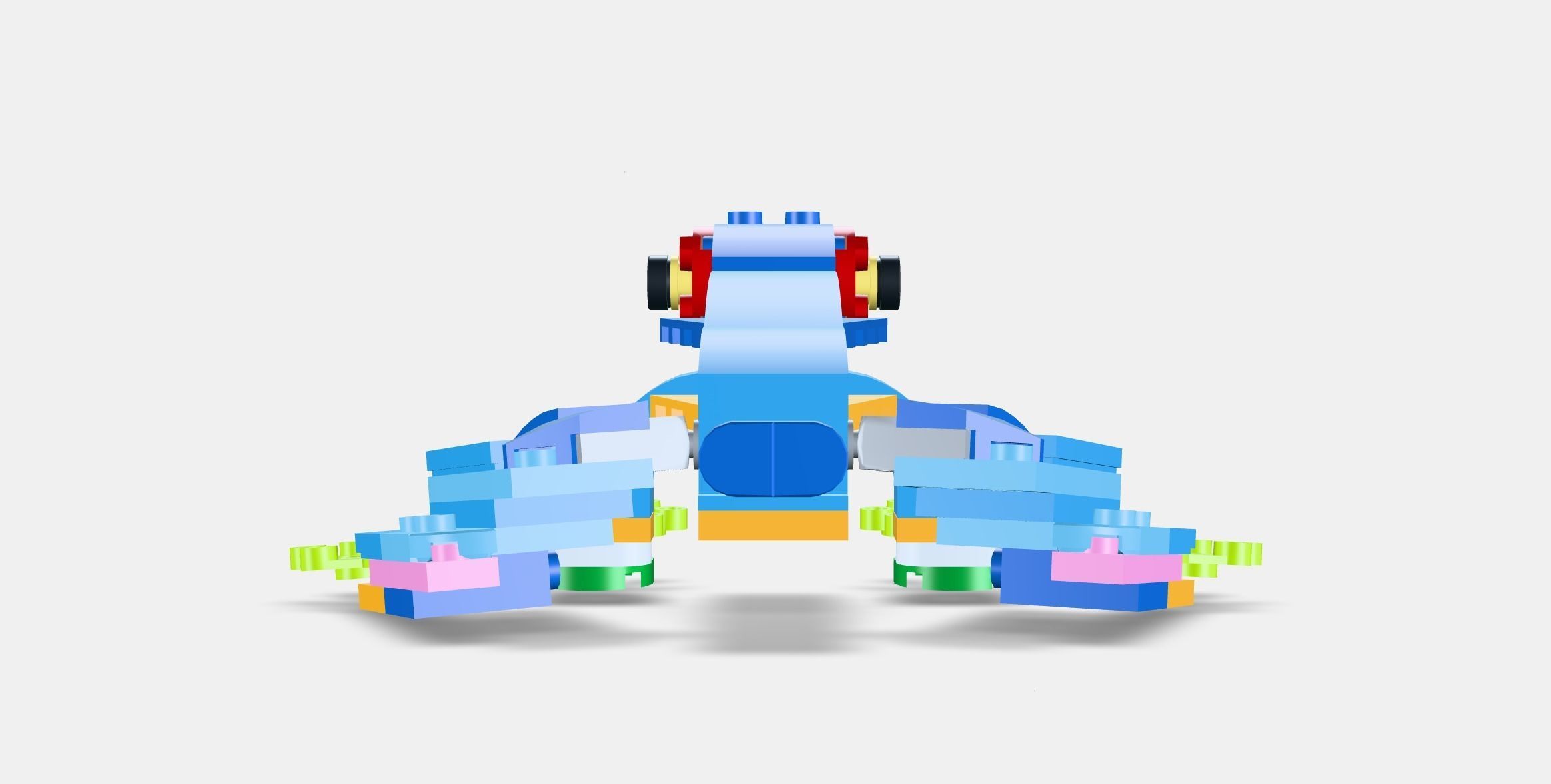 LEGO Creator 3in1 Exotic Parrot 31136 Low-poly 3D model_15