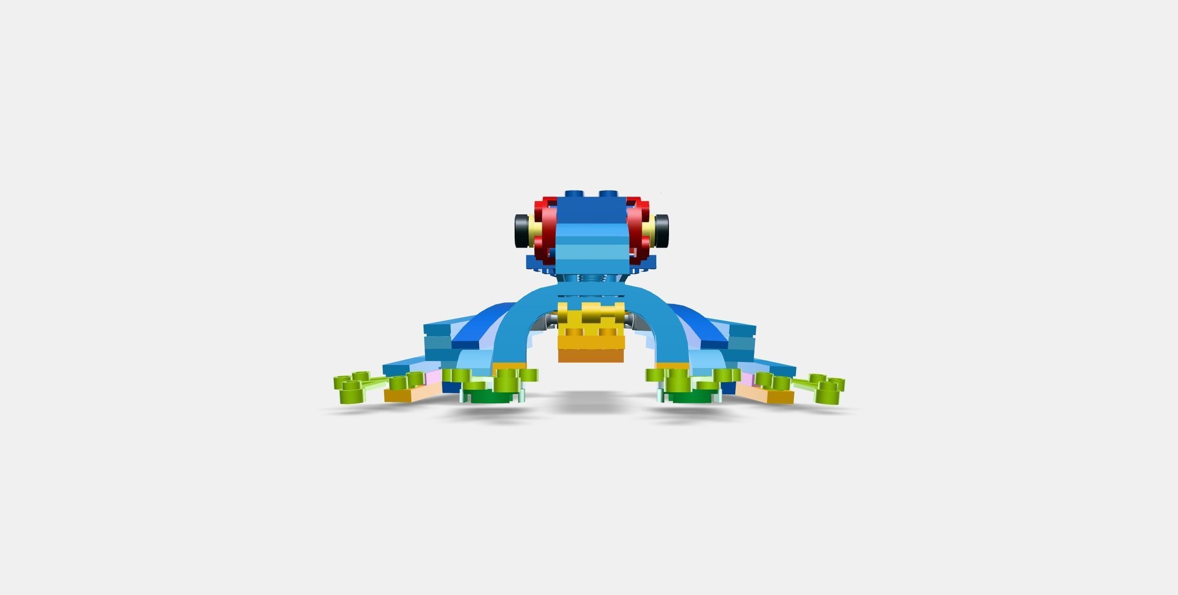 LEGO Creator 3in1 Exotic Parrot 31136 Low-poly 3D model_10