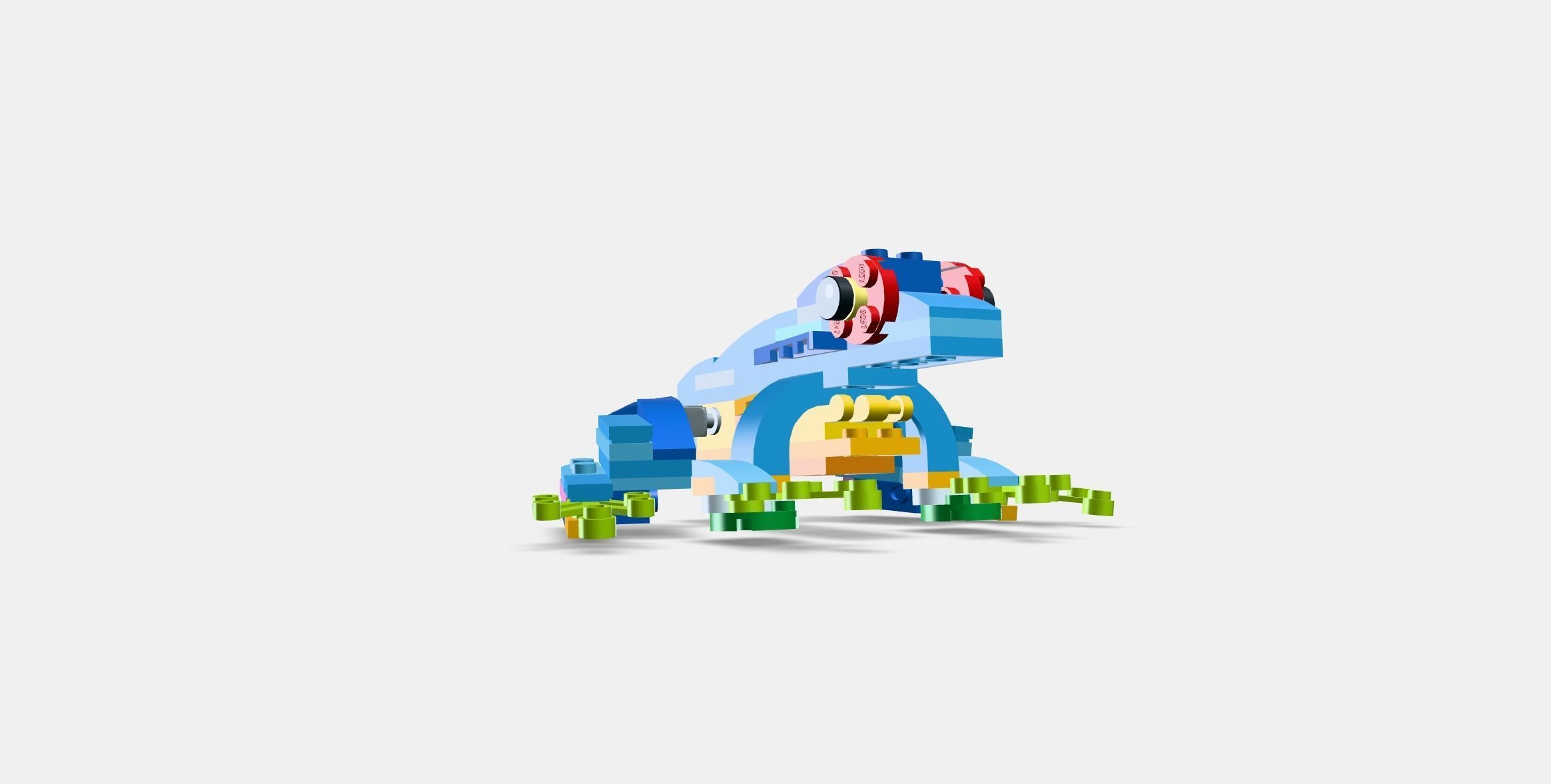 LEGO Creator 3in1 Exotic Parrot 31136 Low-poly 3D model_2
