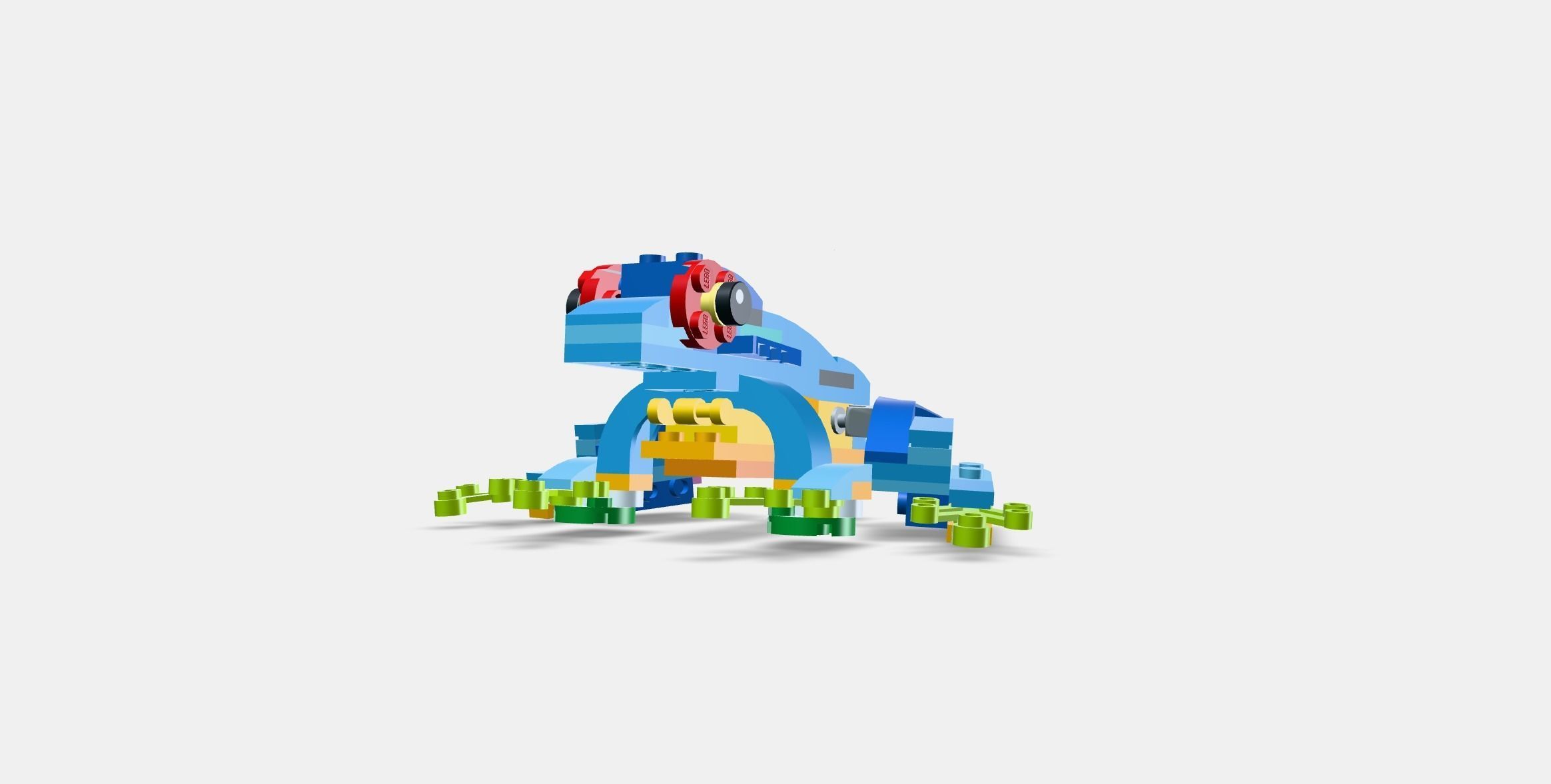 LEGO Creator 3in1 Exotic Parrot 31136 Low-poly 3D model_12
