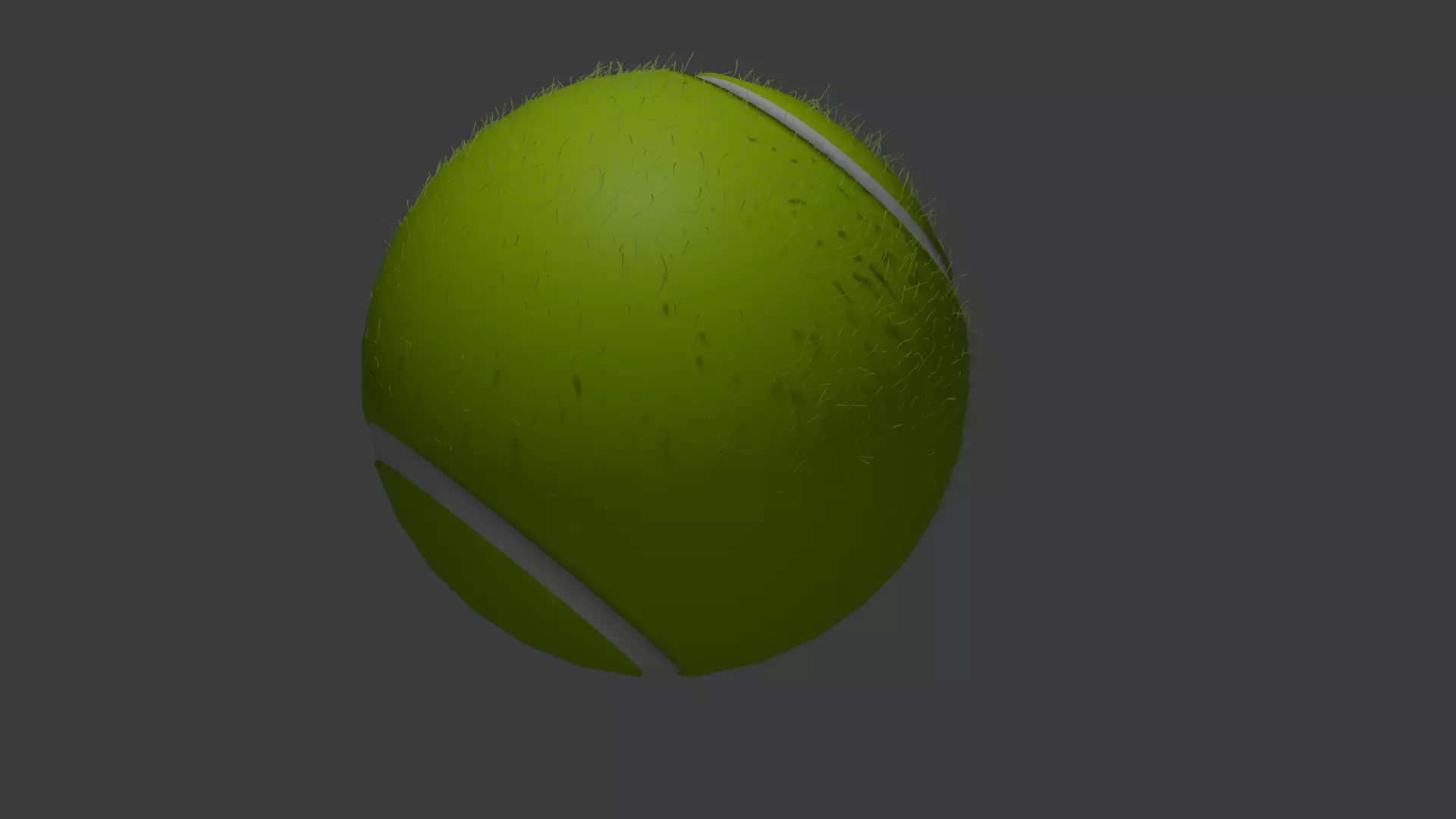 Tenis ball 3D model_0