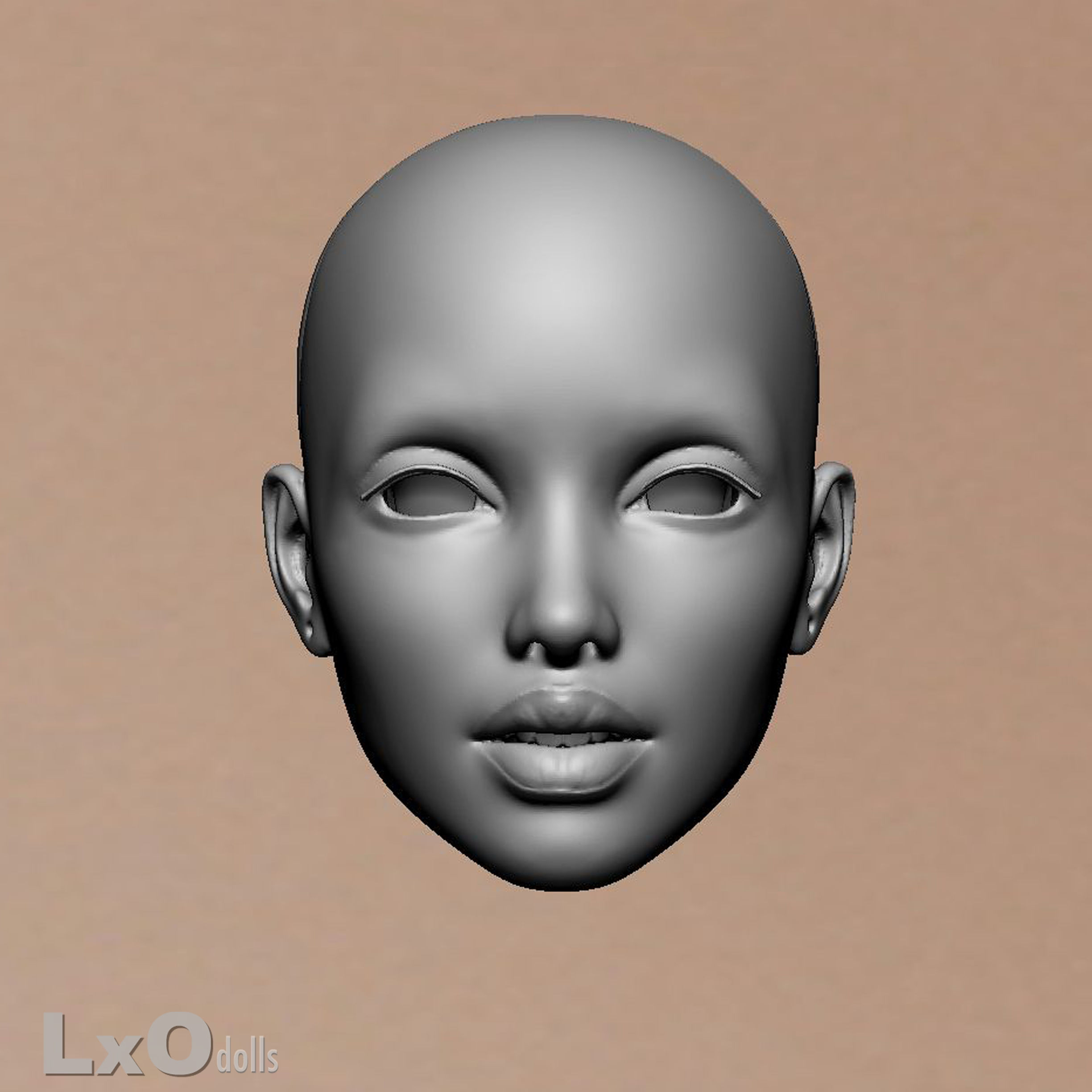 3D BJD doll Head Female Character Teenager 3D print - JILL 3D print model_1