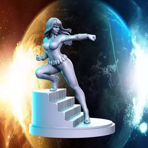 Black Widow Marvel Super Hero 32mm Pre-supported