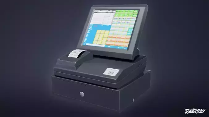 KITCHEN - Register 01 - LOW POLY