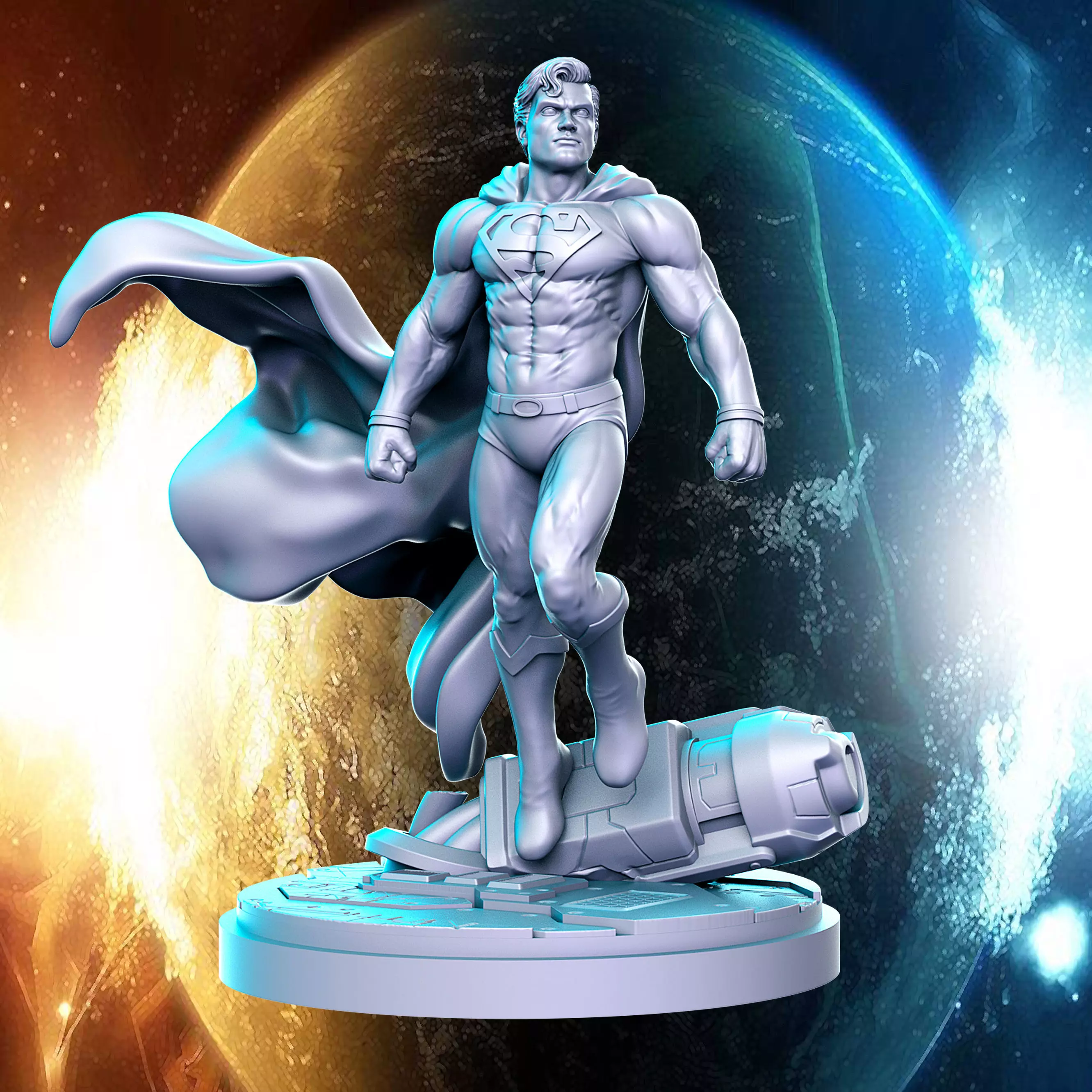 Superman DC comics Super Hero 32mm Pre-supported 3D print model_0