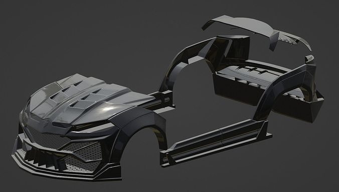 Furioso Toros Venuum Kit Car Low-poly 3D model