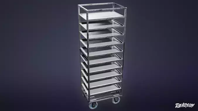 KITCHEN - Rolling Stand 01 - LOW POLY