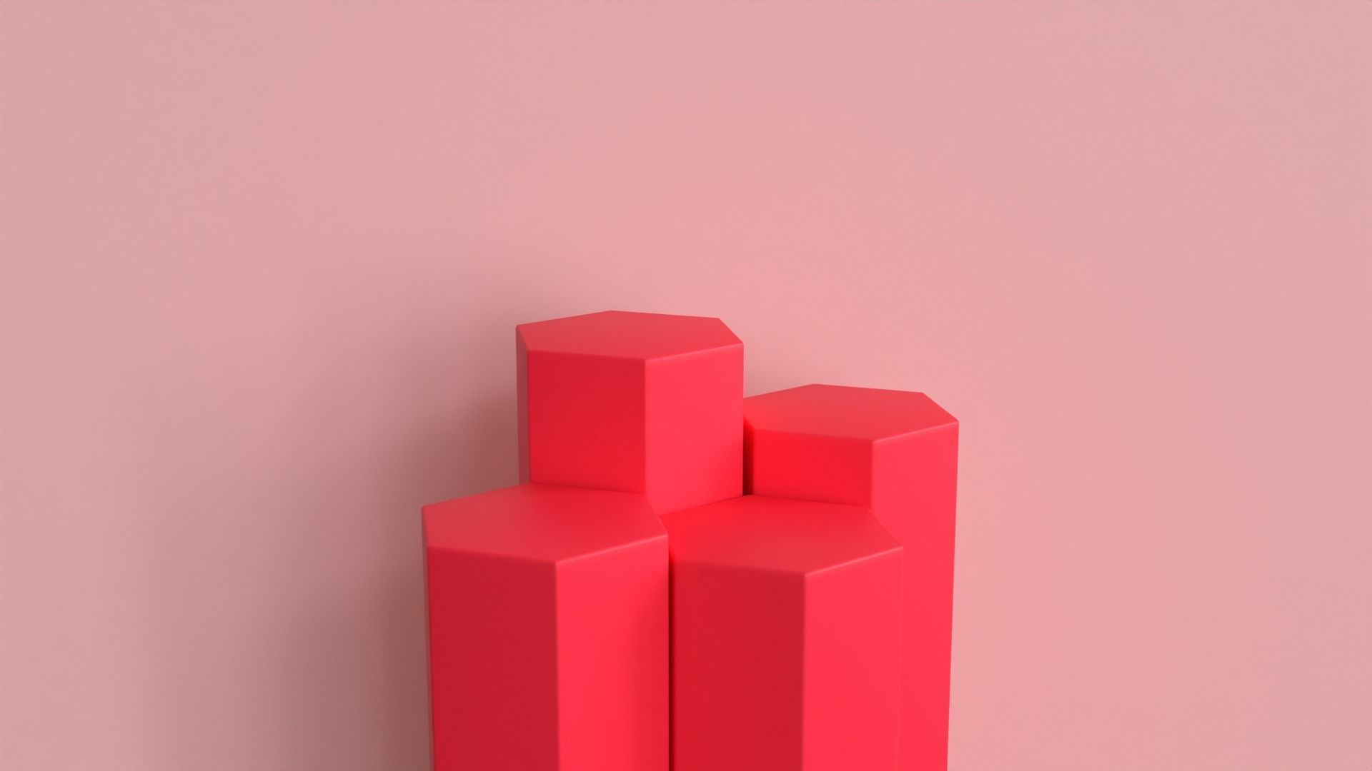 Display Podium Honeycomb 3D model_2