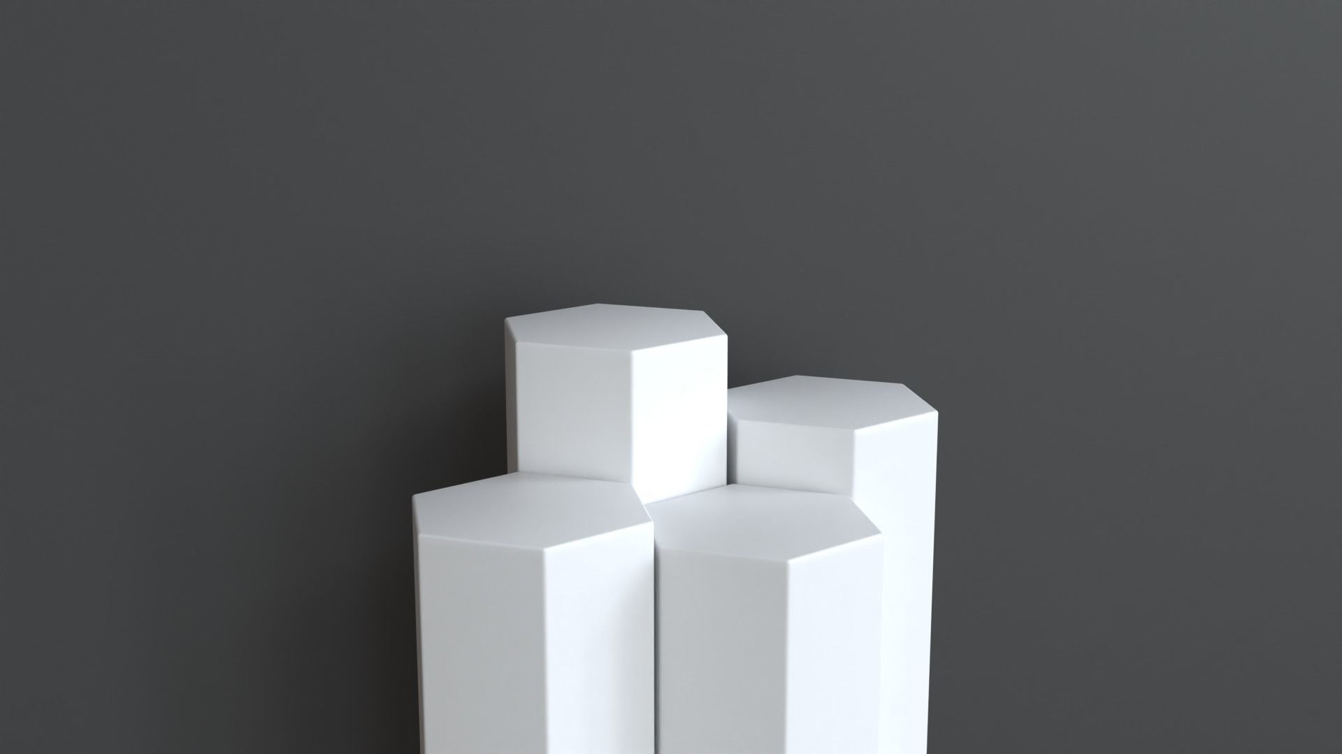Display Podium Honeycomb 3D model_4