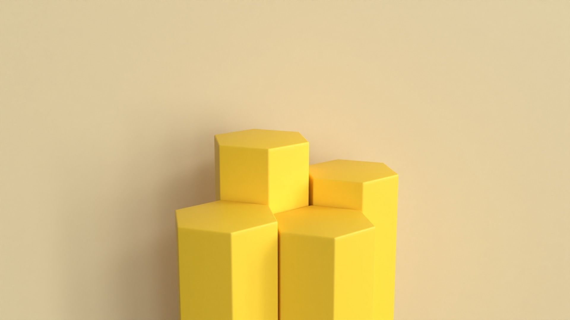 Display Podium Honeycomb 3D model_1