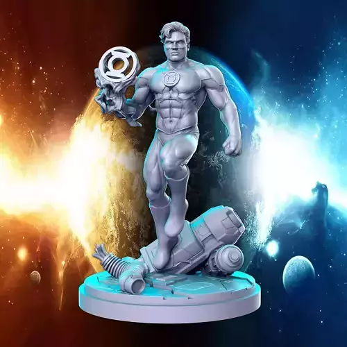 Hal Jordan DC comics Super Hero 32mm Pre-supported